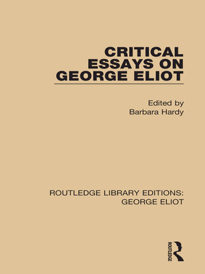 cover image of Critical Essays on George Eliot